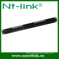 1u height 19inch 12 ports cat.5e patch panel